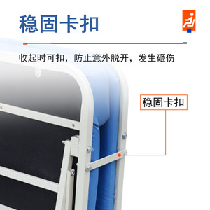 <b>Folding</b> Companion <b>Bed</b> Stainless Steel Frame High Density Foam Cotton Hospital Use Adult And Elderly - Product Image 3