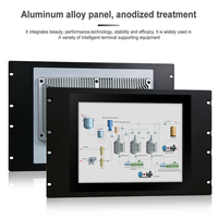 Panel de 15 pulgadas todo en uno, PC montado en la pared, pantalla táctil IP66, 12th I3 I5 I7, ventana Linux personalizada, accesorios de computadora industrial