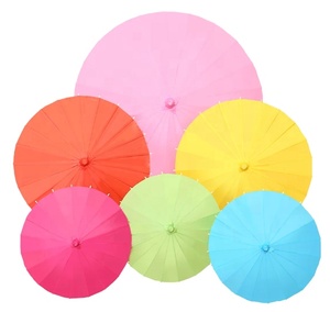 Parasol en papier pour mariage, 60/80 cm, parapluies en papier chinois, parapluie blanc rustique, accessoires de photographie pour fête de naissance - Product Image 3