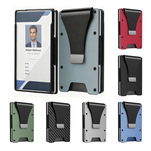 Cartera Ultra Delgada con Bloqueo RFID, Ventana para Identificación y Clip Metálico para Billetes - Product Image 1