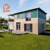 Garage préfabriqué en conteneur de 2 étages, 20 pieds, pour une voiture, appartement au-dessus, de haute qualité, idée originale, personnalisé par l'usine Daxiang