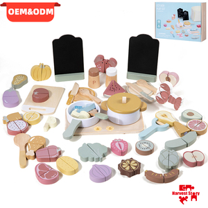 Juego <span class=keywords><strong>de</strong></span> <span class=keywords><strong>Cocina</strong></span> <span class=keywords><strong>de</strong></span> Madera para Niños, Juego <span class=keywords><strong>de</strong></span> Cortar Alimentos, Frutas, Verduras, Mariscos, Utensilios <span class=keywords><strong>de</strong></span> <span class=keywords><strong>Cocina</strong></span>, Juguetes Educativos <span class=keywords><strong>de</strong></span> Simulación para Niños, Regalo - Product Image 1