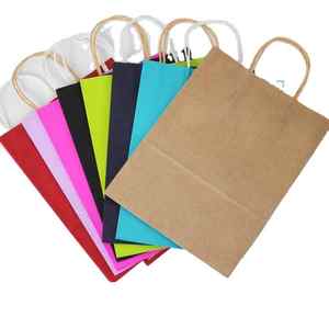 Bolsas De Papel Kraft marrón Reciclables y reutilizables Logotipo De Navidad Impreso Bolsas De Papel - Product Image 3