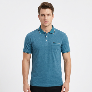 Prix réglable Hommes Polo T-shirt Anti-rides Qualité supérieure Respirant Léger Hommes Polo T-shirt avec Entièrement Personnalisé - Product Image 1