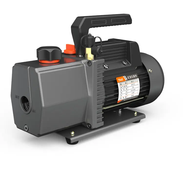 Single-stage refrigeration rotary vane vacuum pumps for household air conditioners and bus air conditioners