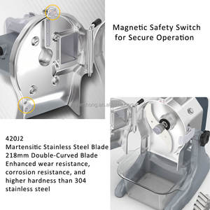 Trancheuse à légumes multifonctionnelle automatique, coupe-échalotes, coupe-persil, coupe-poireau, coupe-piment, coupe-céleri, machine à couper pour restaurant - Product Image 3