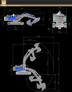 Excavatrice sur chenilles de 60 tonnes pour les travaux d'ingénierie civile, les opérations minières et les entreprises de construction, modèle YT-600 - Product Image 2