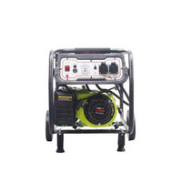 Générateur d'essence portable BISON CHINA BS2500 2500W, démarrage manuel, réservoir de carburant de 25L, 50/60Hz, usage domestique, sortie AC 220V/380V, Euro V