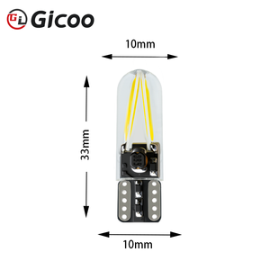 Ampoule LED Gicoo T10 double face 1,5W 12-24V super lumineuse blanc chaud blanc bleu rouge vert jaune rose bleu glace pour signalisation automobile - Product Image 1