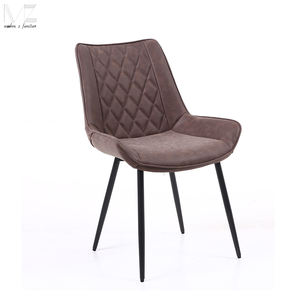 <span class=keywords><strong>Mid</strong></span> <span class=keywords><strong>Century</strong></span>-Silla de café cómoda, muebles modernos de comedor, Base de Metal, de cuero negro, <span class=keywords><strong>sillas</strong></span> para restaurante - Product Image 2