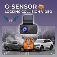VIEVGUARB MINI Caméra embarquée avec G-Sensor, Vision nocturne, Surveillance de stationnement, Enregistrement en boucle, 2K 1440P, Boîte noire de voiture dissimulée