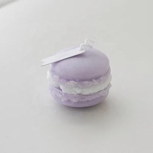 2025 vente directe en gros belle Macaron Pastel fête luxe fait à la main décor à la maison cadeaux aromathérapie Relaxation bougies parfumées - Product Image 5
