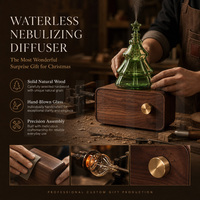 Diffuseur de parfum d'hôtel sans eau de qualité supérieure pour Noël 2026, cadeau de vacances, aromathérapie, diffusion à froid silencieuse, artistique, à piles, pour huiles essentielles