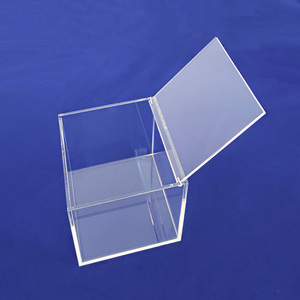 Tiroir de rangement en acrylique transparent simple avec couvercle rabattable, tiroir de rangement empilable en acrylique transparent personnalisé pour magasin de détail - Product Image 3