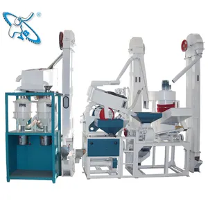 Máquina de pequeña capacidad de 30/50 toneladas, fabricante chino, máquina procesadora de arroz