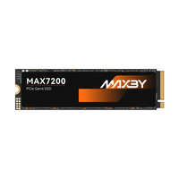 MAXBY PCIe4.0 NVMe 7200MB/s Kecepatan Baca M.2 SSD 1TB Solid State Hard Drive untuk Gaming PC Laptop PS5