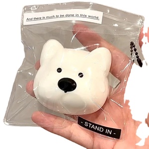 Encantador Libro Rojo con Muñeco de Peluche de Perro Blanco West Highland, Juguete de Silicona Blandito Antiestrés de Dibujos Animados, Regalo - Product Image 1