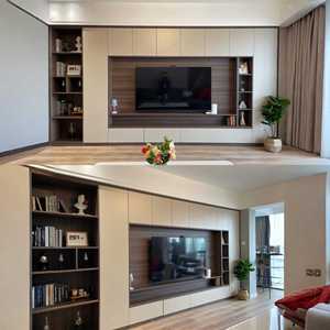 Meuble intégré de style chinois moderne Meuble TV personnalisé fixé au mur par des supports de télévision d'usine - Product Image 6