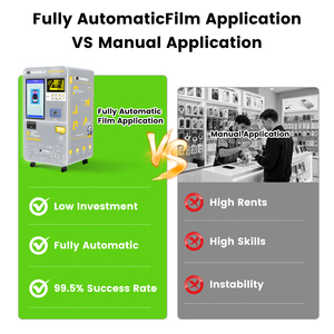 Distributore Automatico <span class=keywords><strong>di</strong></span> Pellicole Protettive con Applicatore per Autoinstallazione per iPhone Samsung - <span class=keywords><strong>Vetro</strong></span> Temperato Anti-Spia e Anti-Urto - Product Image 2