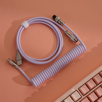 Connecteur de câble de clavier mécanique Aviator détachable magnétique, câble de données tressé Type-C 8K, cordon enroulé extensible