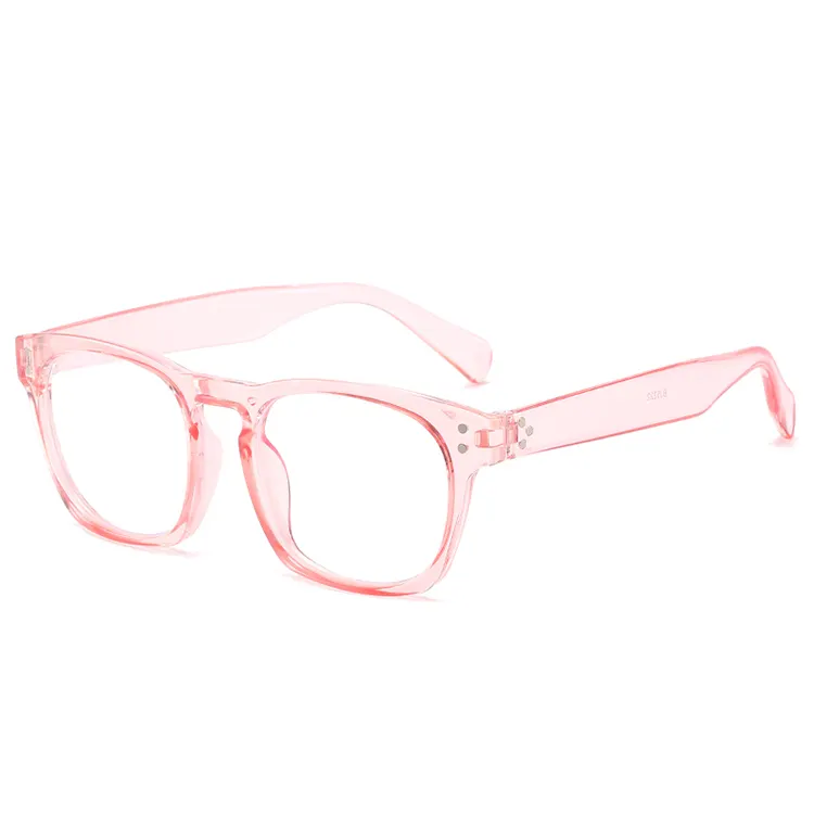 Women Computer Smart Phone Reading Glasses Plastic Frame Eyewear White Optical Glasses