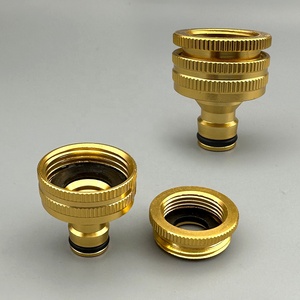 Conector de Manguera de Jardín de Aluminio de Doble Tamaño, Adaptador de Grifo de 3/4 a 1 Pulgada, Conexión Rápida Hembra para Grifo - Product Image 4