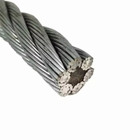 Câble métallique en acier au carbone galvanisé haute flexibilité 6*37+FC pour grues, levage, treuils, applications de construction
