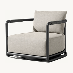 Sassanid exterior nueva llegada bambú inspirado Patio jardín Muebles <span class=keywords><strong>Maro</strong></span> aluminio giratorio sillón - Product Image 1