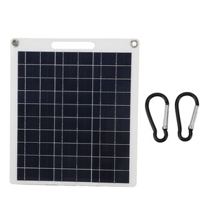 Kit de panneaux solaires flexibles monocristallins 30W en gros d'usine, haute efficacité 22%, chargeur portable, batterie externe pour camping, certifié CE - Product Image 1
