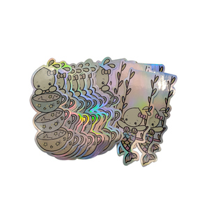 Autocollants holographiques d'anime arc-en-ciel découpés, autocollants <span class=keywords><strong>muraux</strong></span> décoratifs personnalisés d'anime - Product Image 5