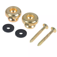 Boutons de sangle de guitare chromés, goupilles de fixation métalliques pour pièces de guitare