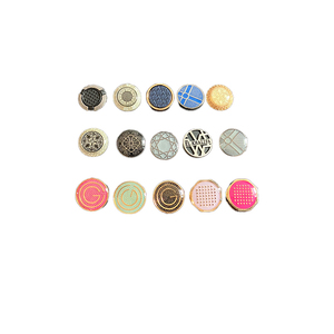 Designer Custom 4PC Metal Snap Button Press Fastener Stud on Flower Clamp <span class=keywords><strong>Hasi</strong></span> 2ol Dn Cccc Hato a Set Ambos lados Double End Maker - Product Image 3