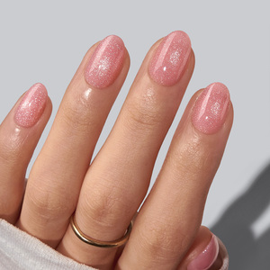 BTArtbox Uñas Postizas Extra Cortas Almendradas al por Mayor, Uñas Artificiales de Gel Suave con Efecto Ojo de Gato Rosa Brillante para Primavera/Verano, Uñas a Presión a Granel - Product Image 1
