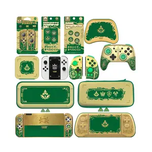 IINE acessórios do jogo para Nintendo Switch OLED Zelda Lágrimas do Reino gamepad caso de armazenamento joystick caps apertos shell casos