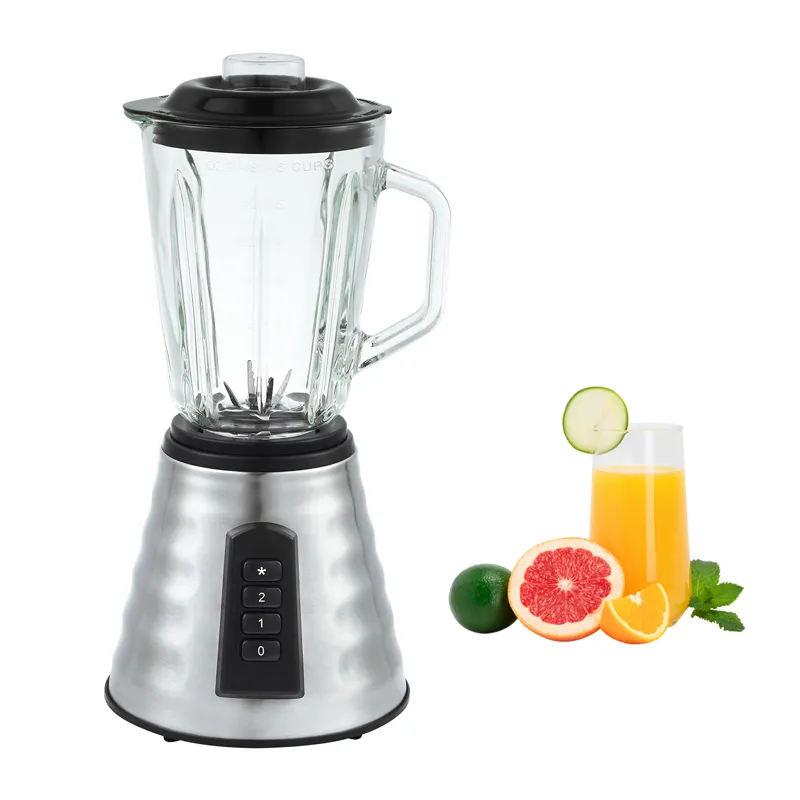 Appliance Electronic Households Rotary Switches Mixture Grinder Milk Mixer Juicer Vegetables Chopper Blender with Glass Jar