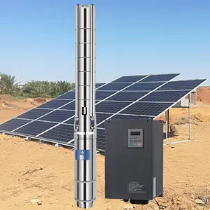 Sistema de bomba solar de 1,5kw para fonte externa/bomba submersível solar e painel para 120 metros