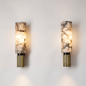 Applique Murale Minimaliste Créative en Albâtre Naturel pour Couloir, Chambre et Chevet – Luminaires Muraux en Marbre pour Hôtel - Product Image 2
