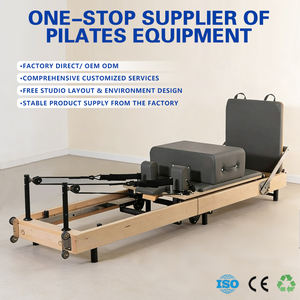Cama de <span class=keywords><strong>Pilates</strong></span> <span class=keywords><strong>Reformer</strong></span> de Madera Premium, Equipo de <span class=keywords><strong>Pilates</strong></span> Plegable de Metal, <span class=keywords><strong>Máquina</strong></span> <span class=keywords><strong>Reformer</strong></span> en Venta - Product Image 1