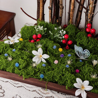 Plante verte artificielle personnalisée DIY décor intérieur bureau jardin mousse mur roches mousse filamenteuse pour Thanksgiving mariage