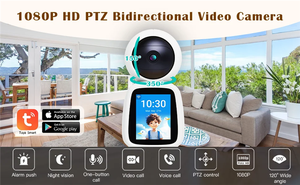 Surveillance en réseau intérieur 1080P PTZ sans fil Smart Home Security WIFI Tuya <span class=keywords><strong>IP</strong></span> <span class=keywords><strong>Camera</strong></span> Video CallingTwo Way Audio Baby Monitor - Product Image 2