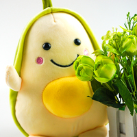 Oreiller en peluche en forme de fruit kawaii doux, vente chaude, sur mesure, avocat en peluche