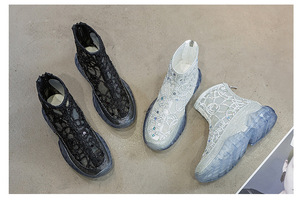 Nouvelle arrivée usine vente en gros <span class=keywords><strong>pas</strong></span> <span class=keywords><strong>cher</strong></span> femmes cheville épais chaussures décontractées <span class=keywords><strong>femme</strong></span> plate-forme bottes femmes - Product Image 2