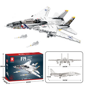 Reobrix 33032 Serie Armi dell'Aeronautica Militare, Modello di Caccia Stealth F-14, Kit di Costruzione Aereo Militare, Giocattolo Regalo - Product Image 6