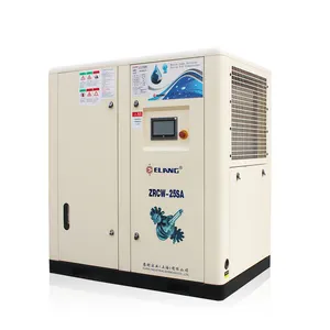 Compressor de ar de parafuso de lubrificação de água com óleo de alta eficiência de 25 HP 12,5 bar