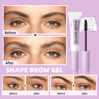 Gel transparent waterproof et résistant à la transpiration pour sourcils, crème coiffante, gel réparateur effet imperméable, ne décolore pas facilement, vente en gros
