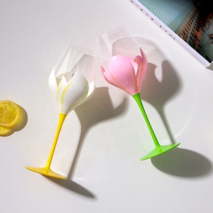 Verres à vin en cristal colorés, peints à la main, à long pied, soufflés à la main, style vintage, pour cadeaux, mariages, fêtes et bars - Product Image 5