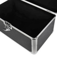 Boîte de rangement pour disques vinyles de 7 pouces, boîte de rangement résistante et solide, capacité de 200 disques, étui pour LP, étui pour disques, étui de grande capacité