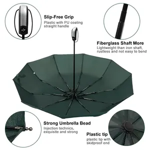 Toptan ucuz promosyon markalı ticari rüzgar geçirmez özel Logo Logo ile hediye için renkli otomatik şemsiye Vintage