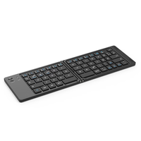 Nouveau clavier ultra-fin à pavé tactile double pliage pleine taille avec interface USB-C compatible IBM PC/MAC/iPhone/Android/Linux