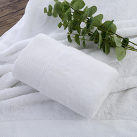 Serviette de Bain Blanche en Coton 100% de Haute Qualité, Personnalisée avec Logo Brodé, Séchage Rapide, pour Hôtels et Spas, Vente en Gros, Livraison Rapide